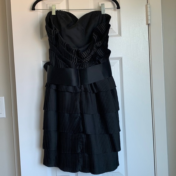 Marchesa Notte Black Ruffle Mini Dress - Picture 5 of 8